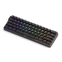 AKKO FUN60 Ultra TMR/HE Clavier de jeu 60 pour cent brillant à travers les touches PBT Interrupteur magnétique Clavier en aluminium Taux d'interrogation 8K