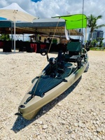 Vicking 12 pieds, bateau à moteur électrique pour kayak, une personne, matériau HDPE, bateau à rames pour excursions en mer avec double propulsion à pédales