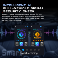 Détecteur de caméra cachée intelligent F333 AI, écran tactile complet, détecteur de signal sans fil, localisateur GPS, dispositif anti-espionnage