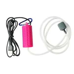 Pompa Oksigen Akuarium Elektrik USB, Pompa Aerasi Aerator Akuarium Pertanian Ikan