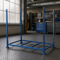 Vente directe d'usine, rayonnage industriel robuste pour entrepôt, en acier inoxydable galvanisé, avec roulettes pour palettes
