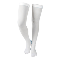 Bas de contention médicaux antidérapants, chaussettes antithrombotiques postopératoires cliniques pour veines profondes, 13-18 mmHg, Spandex/Nylon, hauteur genou