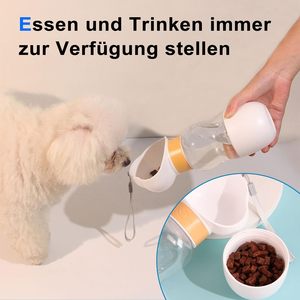 NOUVEAU 2026 Distributeur de nourriture 2-en-1 pour animaux de compagnie, gamelle portable de voyage pour chien et chat, bouteille d'eau anti-fuite pour chiot - Product Image 4