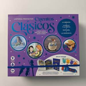 Set de Actividades DIY al por Mayor de 25.5*22*7cm en Caja de Papel Rígido con <span class=keywords><strong>Linterna</strong></span>, Libro de Cuentos, Elementos para Reproducir Películas y Banda Elástica - Product Image 1