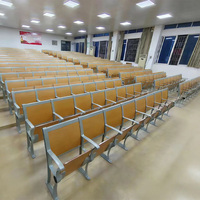 Mobilier personnalisé pour auditorium scolaire et salle de théâtre - Sièges en rangée pour salle de conférence et salle de classe avec échelle, pupitres et chaises