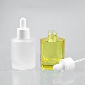 Gran oferta, tarro cosmético de vidrio esmerilado, 1oz-50g, cuentagotas transparente para crema, 5mL-20ml, volumen para envases de cremas y aceites - Product Image 6