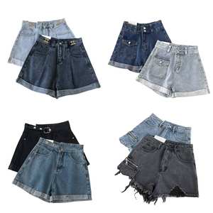 Short en jean d'été <span class=keywords><strong>Jeans</strong></span> courts stretch à taille haute pour femmes Fabricant Livraison rapide 7 jours Expédition <span class=keywords><strong>DDP</strong></span> Short en jean - Product Image 5