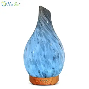 HonSun Máy Khuếch Tán Thủy Tinh 3D Difusor De Aromas De Vidrio Bán Chạy Nhất Trong Gia Đình Máy Khuếch Tán Hương Liệu 3D Bán Sỉ Máy Tạo Độ Ẩm Hương Liệu Cho Khách Sạn