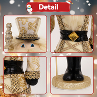 2026 exquis debout tissu casse-noisette luxe cadeaux de noël fabriqués à la main décorations de noël pour vitrine accessoires de fenêtre