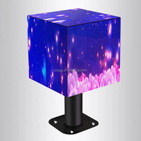 Publicité commerciale 3D LED Cube mur vidéo cubique LED affichage extérieur 4 côtés et 5 côtés boîte magique affichage d'écran LED à fort impact