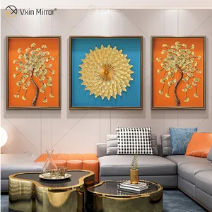 Vxin-WXPA-25 de pared abstracto 3D, arte de pared de metal, decoración del hogar, sala de estar, enmarcado para el hogar, el más nuevo, en venta