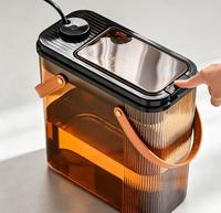 Seau à déchets de thé portable pour la maison avec filtre à résidus de thé, tuyau de drainage, accessoire de cérémonie du thé pour table à thé domestique