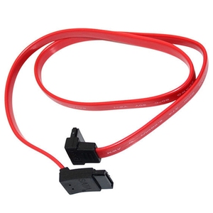 Tùy chỉnh đôi đạn SATA Cáp dữ liệu ổ cứng cáp cổng nối tiếp với dây khóa uốn cong & Cụm cáp - Product Image 3