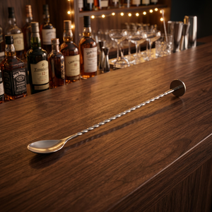 Stainless Steel Bar Spoon With Muddler Top Cocktail Stirrer Mixing Spoon For Bartending - Product Image 2