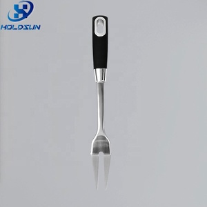 Tenedor para Servir <span class=keywords><strong>Carne</strong></span> <span class=keywords><strong>de</strong></span> Acero Inoxidable con Logotipo Personalizado, Seguro para Alimentos, con Mango Largo y Agarre Antideslizante - Product Image 1