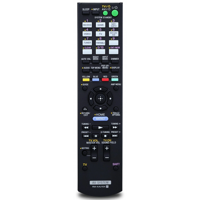 RM-AAU104 433MHz Fixed Code Universal Smart TV Remote Control for LCD TVs with AAA Battery 8 Meter Range