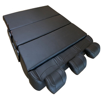 Sièges canapé-lit monospace caravane en cuir 3 places personnalisés avec design luxueux