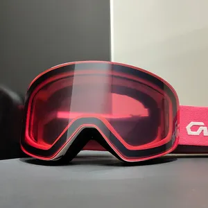Tasarımcı çerçevesiz manyetik kayak gözlük özel kar gözlüğü kayak gözlüğü snowboard gözlüğü