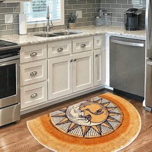 <span class=keywords><strong>Tapis</strong></span> d'intérieur antidérapants en fausse cachemire fabriqués à la machine, style bohème tribal moderne pour salon, chambre à coucher, entrée - Product Image 5