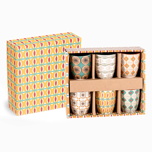 Rigid Corrugated Drinkware Glass Jar Cup Bottle <strong>Gift</strong> <strong>Box</strong> Custom <strong>Coffee</strong> Mug Packaging <strong>Box</strong> with Foam protection - Product Image 3