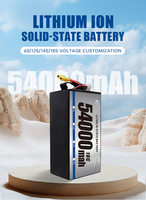 Высококачественная низкотемпературная твердотельная батарея 54000mAh 6S NMC 20C для дрона БПЛА/с фиксированным ветром