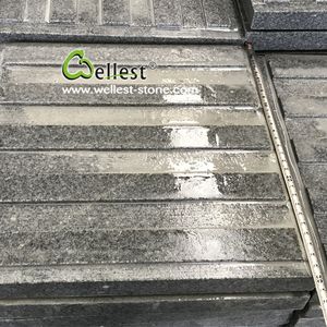 Dalles de pavés en <span class=keywords><strong>granit</strong></span> gris clair de Chine à bas prix, dalles de pavés extérieurs en pierre naturelle, dalles antidérapantes en pierre brute - Product Image 4