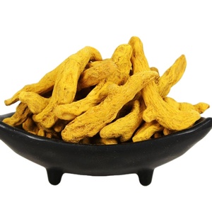 Kering Mentah Jiang Huang Alami Seluruh Akar Safron India Haridra Rhize untuk Rempah-rempah Kari - Product Image 1