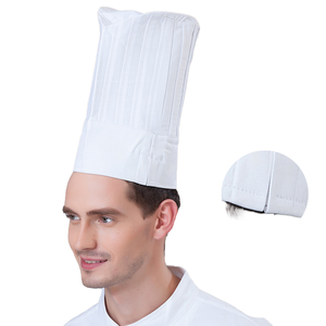 Gorras de Chef OEM de la Mejor Calidad a Precio de Fábrica al por Mayor / Accesorios Unisex Impermeables de Poliéster/Algodón de Alta Calidad para Restaurante - Product Image 1