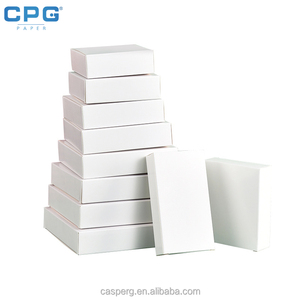 Luxury Grade High Toughness Ivory Board Glossy Finish 300gsm White Cardboard Watch <b>Box</b> Offset Print Board - Product Image 1