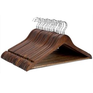 Wholesale Good Price Bulk 360 Swivel Hook Solid Wood Single <b>Hanger</b> Coat <b>Hanger</b> Clothes <b>Hanger</b> for Clothing Store Living Room - Product Image 1