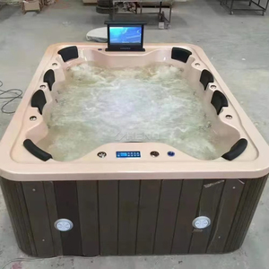 Moderna Piscina <span class=keywords><strong>de</strong></span> Hidromasaje al Aire Libre, Material Acrílico, Inteligente, <span class=keywords><strong>para</strong></span> Uso <span class=keywords><strong>de</strong></span> <span class=keywords><strong>Adultos</strong></span> - Piscina <span class=keywords><strong>para</strong></span> Jardín en Azotea - Product Image 3