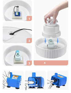 <strong>Ceramic</strong> <strong>Cat</strong> Water <strong>Fountain</strong> 2.1L/71oz <strong>Cat</strong> <strong>Fountain</strong> with Carbon Filters DC Water Pumps Cupcake <strong>Cats</strong> and Dogs Pet Water <strong>Fountain</strong> - Product Image 5