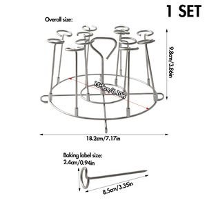 Griglia <span class=keywords><strong>in</strong></span> Acciaio Inox per <span class=keywords><strong>Friggitrice</strong></span> <span class=keywords><strong>ad</strong></span> <span class=keywords><strong>Aria</strong></span>, Griglia per Cottura a Vapore, Griglia per Spiedini BBQ con Spiedini per Cottura e Uso Domestico, Accessori da Cucina - Product Image 2