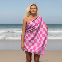 Soft Quick Dry Striped Beach Towels Luxury Oversized Striped Towels for Pool Beach and Travel for Adults Kids