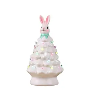 Osternkaninchen-Figurinen Harz Kaninchenbaumfigur ornamente Osternparty-Dekor niedliche Hase-Geschenke für Kinder Jungen und Mädchen