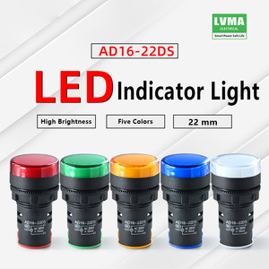Lvma <span class=keywords><strong>LED</strong></span> Pilot đèn AD16-2 AC/DC 220V/<span class=keywords><strong>110V</strong></span>/380V/12V/24V không thấm nước IP65 chỉ báo tín hiệu với 22 Mét lắp lỗ đường kính - Product Image 5