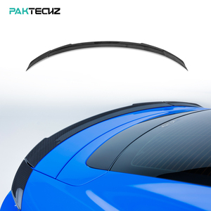อะไหล่คาร์บอนไฟเบอร์แห้ง Paktechz Prepreg แบบ Ducktail สำหรับติดตั้งท้ายรถ Porsche Taycan 4S - Product Image 1
