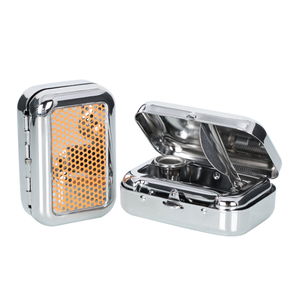 Fumar Metal Cinzeiro Cinzeiro De Armazenamento Ash 60*41mm Tamanho Pequeno Bolso com Cigarro Titular - Product Image 6