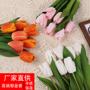 Artificial Tulip <b>Flowers</b> <b>Silk</b> High Simulation Wedding Home Decor Props Modern Style Reusable Recyclable - Product Image 5