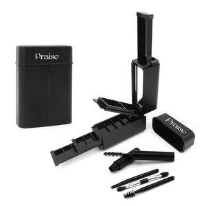 Estuche <span class=keywords><strong>de</strong></span> <span class=keywords><strong>sombra</strong></span> <span class=keywords><strong>de</strong></span> ojos cuadrado plegable <span class=keywords><strong>de</strong></span> 18 colores con espejo, paleta <span class=keywords><strong>de</strong></span> <span class=keywords><strong>sombra</strong></span> <span class=keywords><strong>de</strong></span> ojos vacía <span class=keywords><strong>de</strong></span> plástico negro, embalaje cosmético - Product Image 1