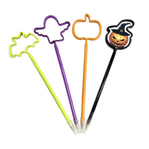 Penna Neutra Creativa a Forma di Quadrifoglio, Penna Decorativa a Tema Pianta, Penna a Sfera Cartoon Albero di Natale, Premi per Studenti all'Ingrosso - Product Image 1