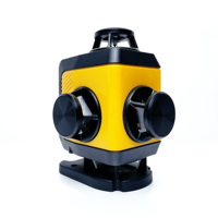 4D 16 lignes 360 °   Niveau laser vert autonivelant à lignes croisées avec base rotative pour l'alignement en construction