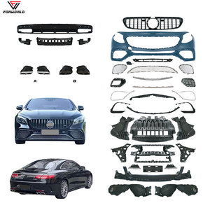 Manufacturing Source Kit de carrosserie de pare-chocs avant et arrière pour <span class=keywords><strong>Mercedes</strong></span> Benz S <span class=keywords><strong>Coupé</strong></span> W217 C217 2013-2020 à <span class=keywords><strong>AMG</strong></span> S65 S63 - Product Image 1