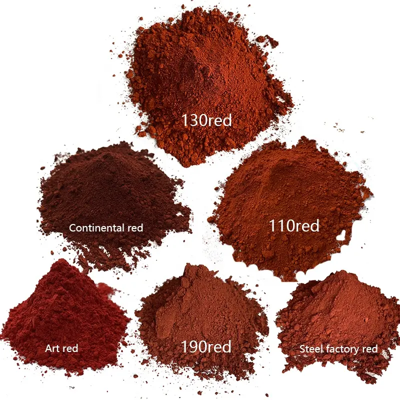 Mischfarben Rote Eisenoxid steine Synthetisches Pigment zement pulver für Farben Bunte Hyrox-Epoxid-Boden farbe
