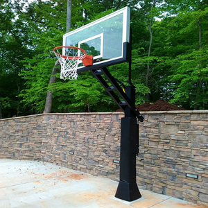 Cerceau de basket-ball à hauteur réglable creusé de vente chaude équipement d'entraînement de basket-ball en plein air avec support - Product Image 1