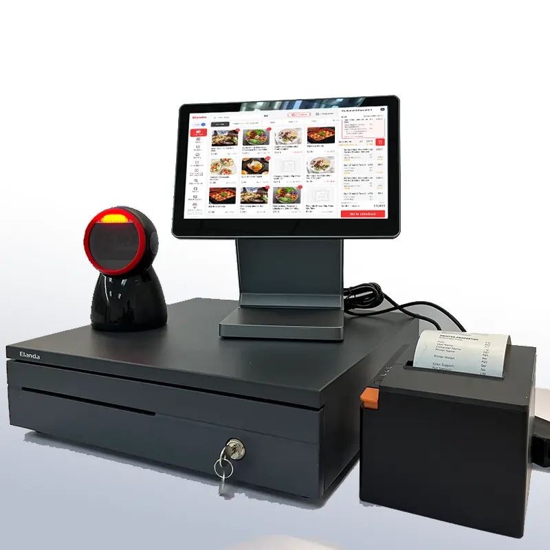 Supermarché 11.6 pouces écran tactile capacitif Epos caisse enregistreuse intelligente Point de vente tout en un systèmes de point de vente Android POS Machine