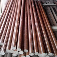 Oferta de Muestra Gratuita: Varillas de Baquelita Laminada de Tela de Algodón Fenólica Marrón Roja Marca Yuneng, Aislantes de Alto Voltaje, Voltaje Nominal de 20KV