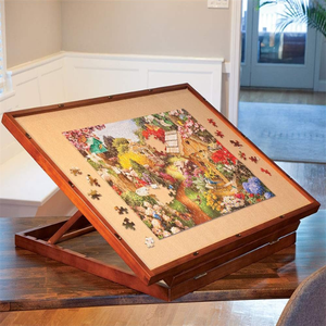 New Design Children's Educational Wooden Toy Jigsaw Puzzle Board <b>Table</b> with <b>Adjustable</b> Legs - Product Image 1