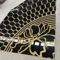Marbre Nero Marquina noir poli moderne de qualité supérieure, prix au mètre carré, avec veines blanches, pour carrelage de sol et plan de travail de villa