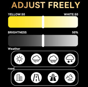 Ampoule LED de phare antibrouillard haute puissance 130W, contrôle par application, 12V, étanche, 6000K-6500K, 30000LM, ajustement universel, garantie 2 ans - Product Image 6
